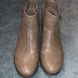 Tan booties